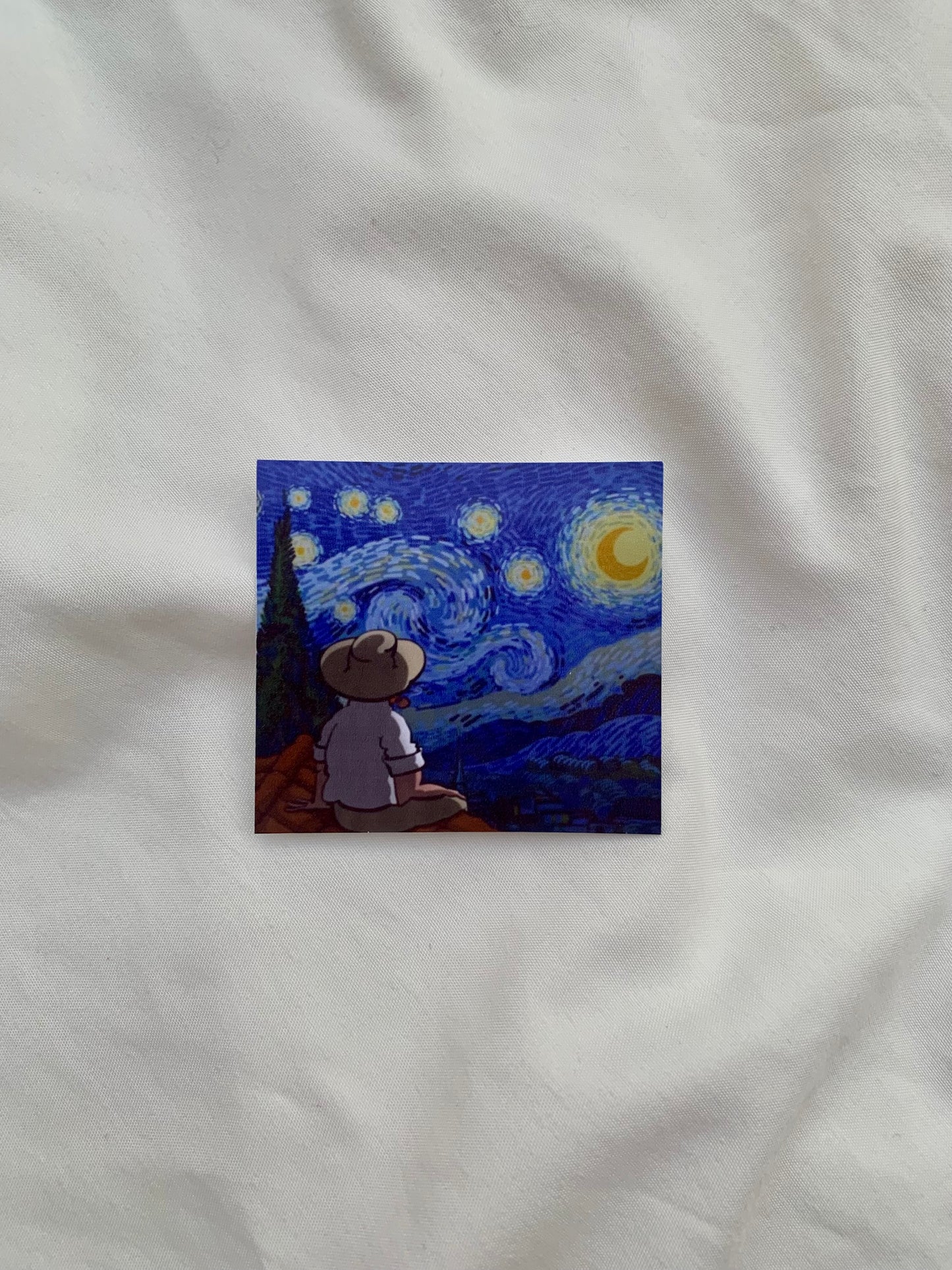 Van Gogh painting sticker