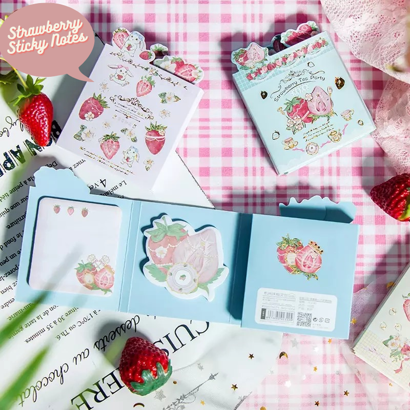 Strawberry Sticky Notes