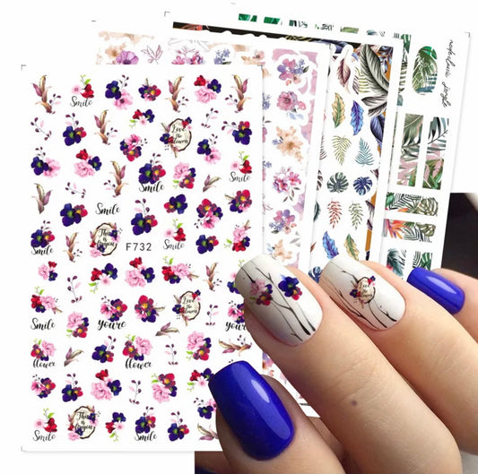 floral Nail Art Stickers