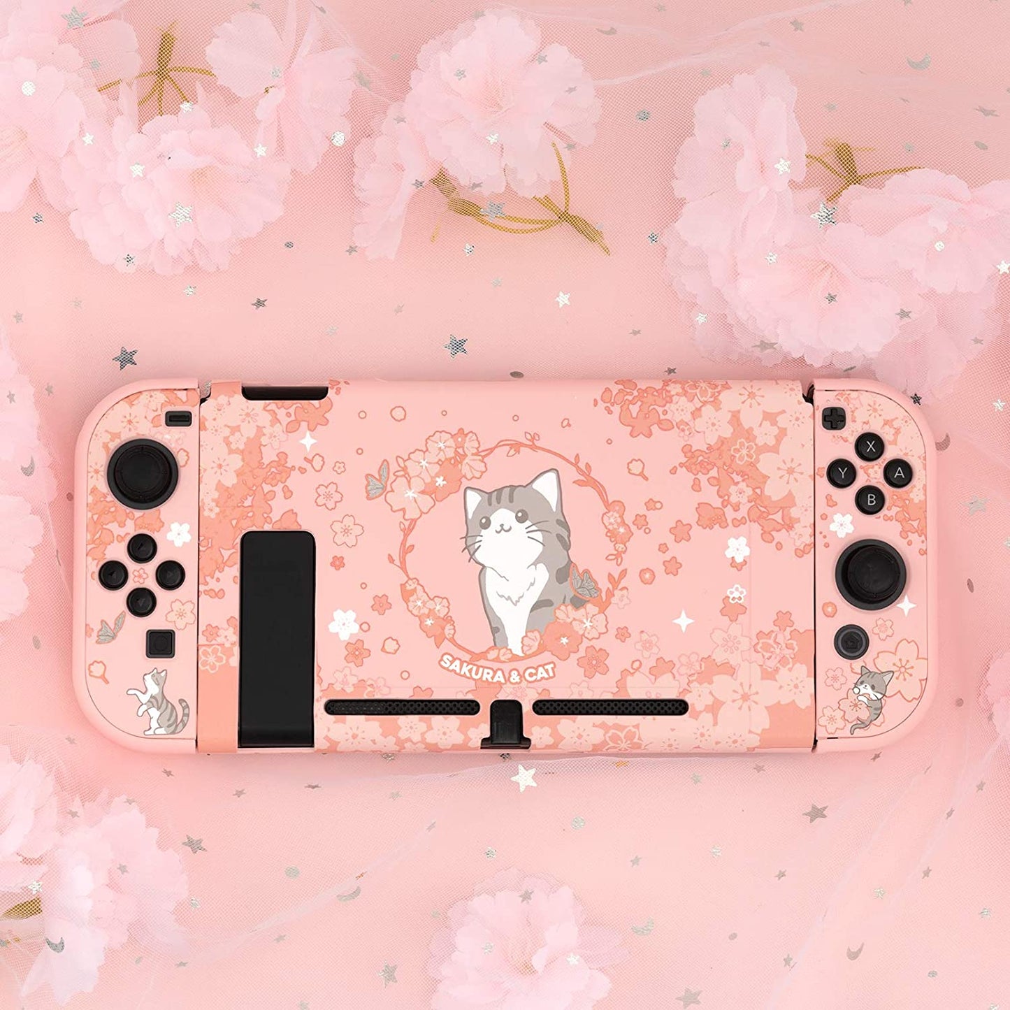 Sakura Cat Case Cover