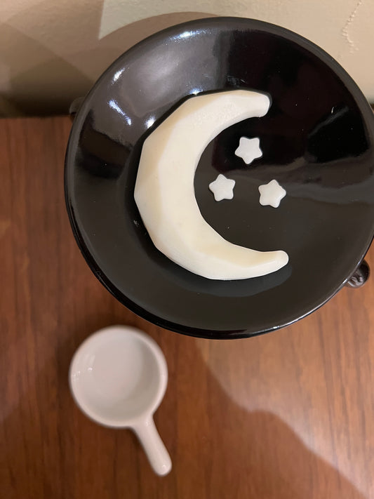 Moon and stars candle melts