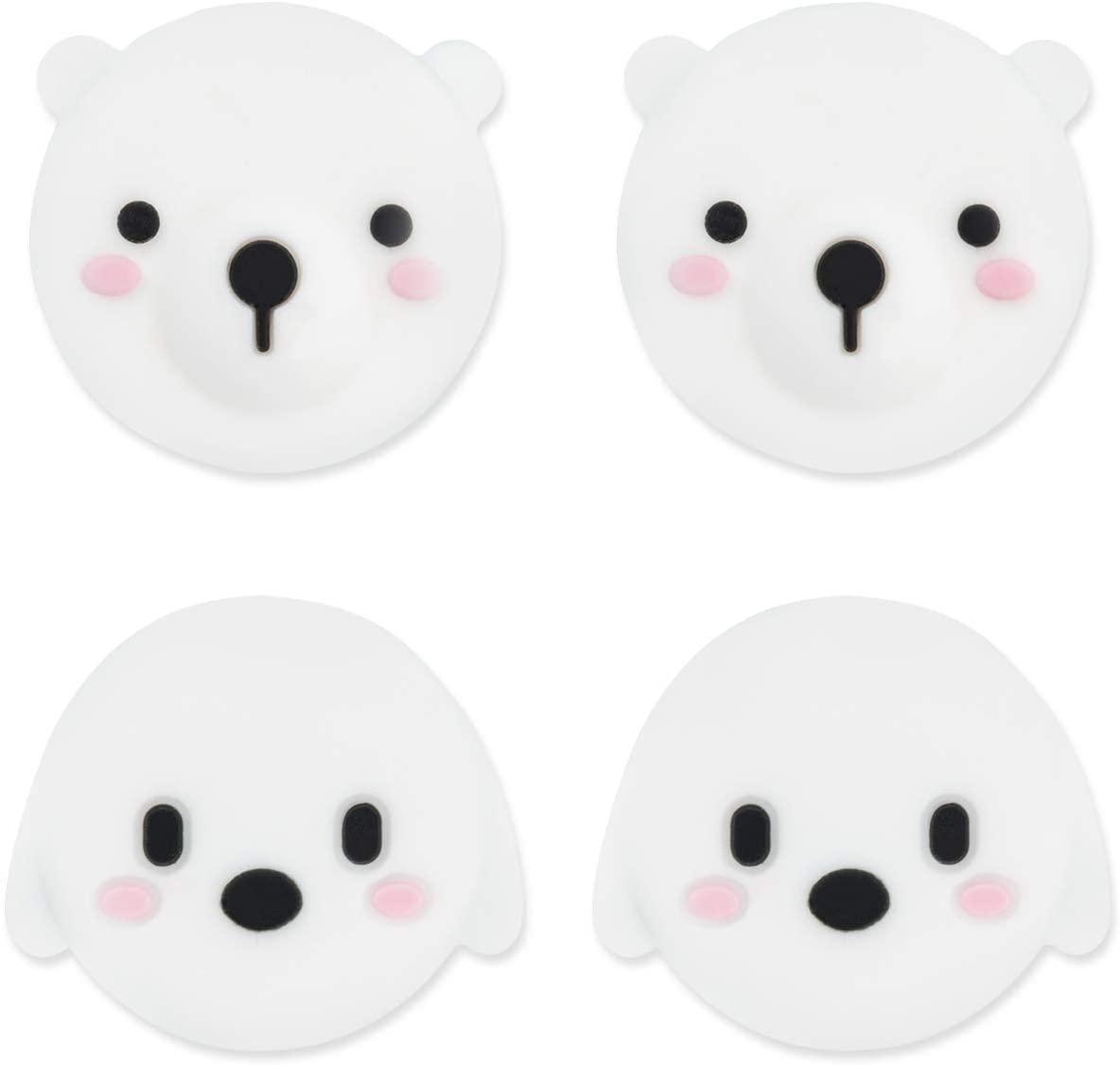 Polar bear and doggy thumb grip caps